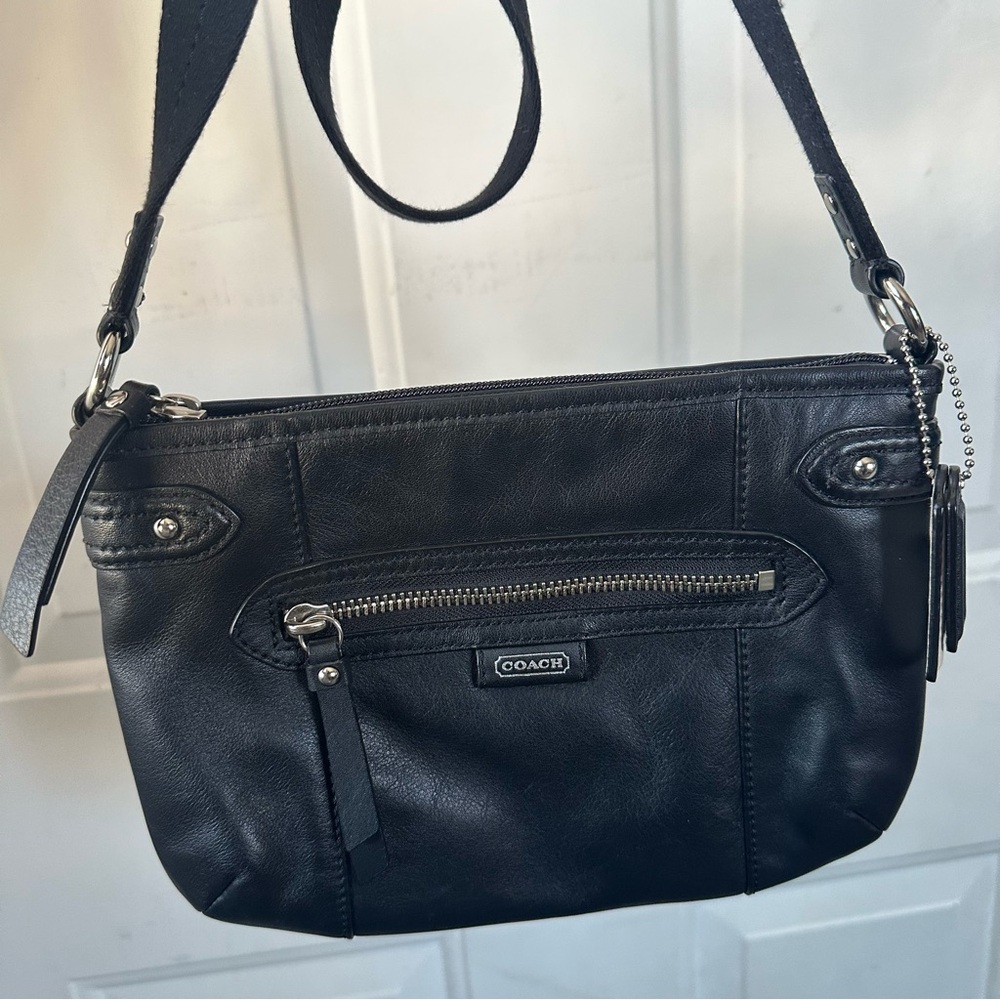 Coach Black Crossbody Bag Adjustable Strap Shoulder Bag Two Hangtags